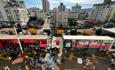 Criciúma Esporte Clube já arrecadou 105 toneladas de donativos para o RS