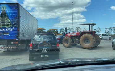 Pista desbloqueada na BR-101 em Sombrio (FOTOS E VÍDEO)