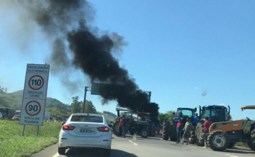 Protesto: Três pontos com paralisação no extremo sul 