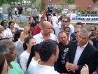 Funcionários do HRA realizam manifestação na inauguração da Via Rápida