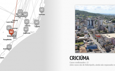 O mapa do coronavírus em Santa Catarina (VÍDEO)