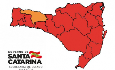 Covid-19: Mapa de risco é atualizado e sul segue inteiramente no vermelho 