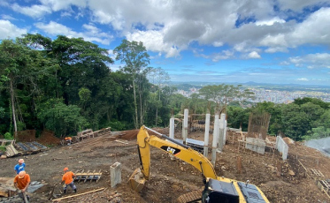 Seguem as obras do Mirante Realdo Santos Guglielmi