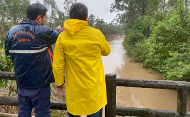 Chuva deve diminuir e ventos intensificam nas próximas horas 