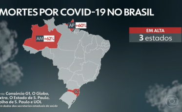 Covid-19: O vermelho no mapa que preocupa Santa Catarina