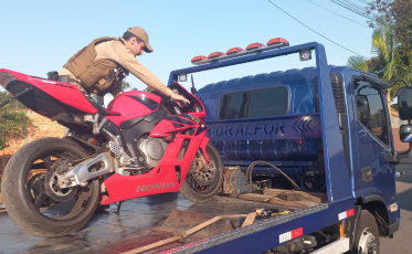 PM de Criciúma recupera motocicleta furtada em Turvo