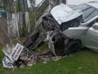 SC-108: motorista fica ferida após colidir contra poste em Urussanga