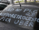 Motoristas do Uber protestam contra a regulamentação da categoria (VÍDEO)