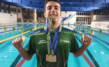Nicolas Fonseca Coelho conquista cinco medalhas na etapa regional Sul/Sudeste das Paralimpíadas Escolares