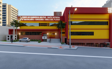 Engetom fará a obra do novo quartel do Corpo de Bombeiros em Criciúma