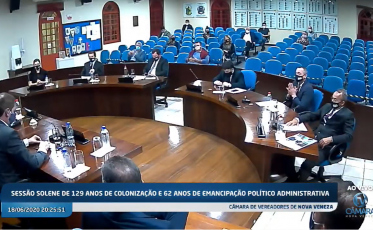 Em discussão o reajuste salarial de prefeito e vereadores em Nova Veneza