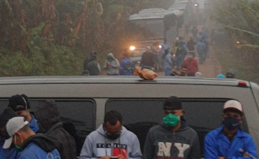Comunidade bloqueia acesso à obra da subestação em Siderópolis