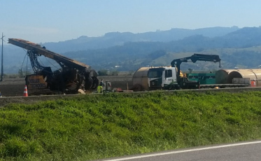 Logo no primeiro dia, CCR no trecho na BR-101