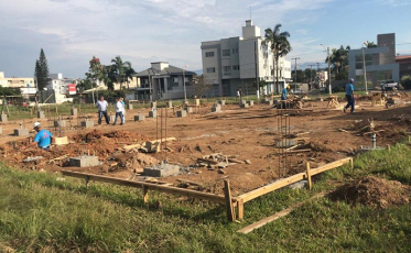 As obras nos parques de Criciúma