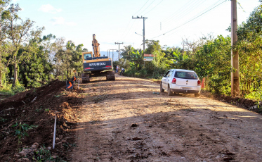 Obras de pavimentação da SC-108 avançam em ritmo acelerado