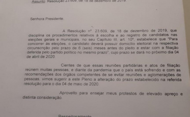 Daniel Freitas sugere prorrogação no prazo de filiação partidária