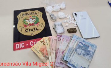 Polícia prende dois jovens durante operação contra tráfico de drogas em Criciúma
