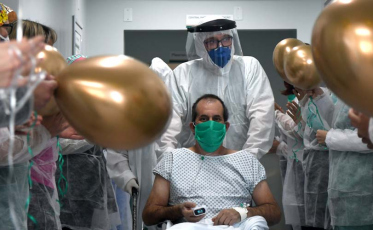 Paciente com Covid-19 deixa UTI do Hospital São Donato (VÍDEO)