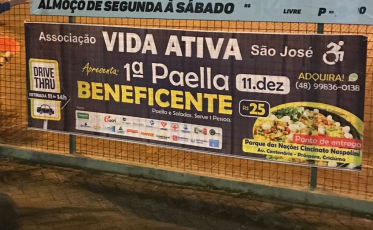 Paella Beneficente da Associação Vida Ativa São José acontece neste sábado 