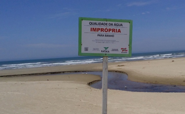 IMA classifica dois pontos como inapropriados para banho no sul