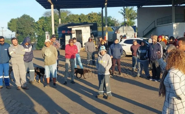 Criciúma: trabalhadores do pátio de máquinas seguem com paralisação