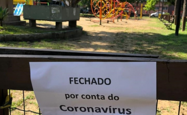 Até o parquinho das crianças está fechado