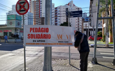 Amovi prepara primeiro pedágio solidário do ano em Criciúma 