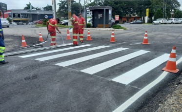 Usina de Asfalto de Içara contempla primeiras três ruas com capeamento asfáltico