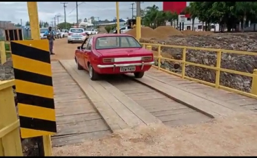 Ponte provisória é liberada para veículos pequenos na Lino Zanolli