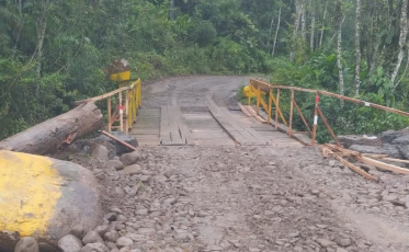 Siderópolis: Pontes afetadas pelas fortes chuvas são recuperadas