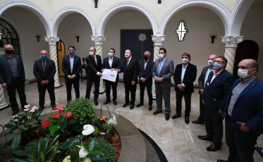 Governador e a nova ponte sobre o Rio Araranguá