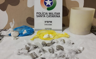 Cadela Flecha localiza entorpecentes em Criciúma 