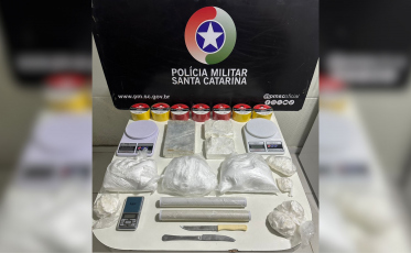 Carga de cocaína avaliada em cerca de R$ 200 mil é apreendida em SC