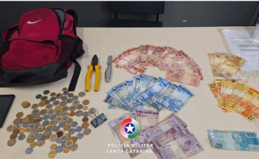 PM prende homem que havia furtado dois estabelecimentos em Içara