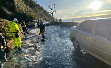 Tráfego liberado na Serra do Rio do Rastro após congelamento da pista