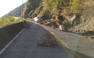 Mais uma queda de barreira registrada na Serra do Rio do Rastro