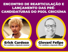 PSOL prepara duas candidaturas em Criciúma