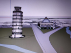 Pedras Grandes: Réplica da Torre de Pisa deve ser inaugurada até o fim de 2023