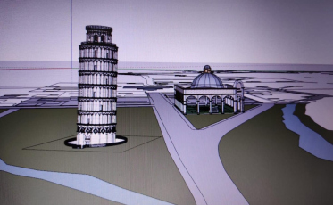 Pedras Grandes: Réplica da Torre de Pisa deve ser inaugurada até o fim de 2023