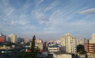 Frente fria deve trazer chuva para a região