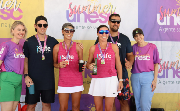 Conheça os vencedores do 1° Desafio Unesc de Beach Tennis (FOTOS)