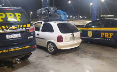 BR-101: carro furtado há um mês em Criciúma é recuperado em Araranguá