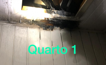 Princípio de incêndio é registrado em casa em Araranguá