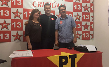 PT terá candidato à Prefeitura de Criciúma em 2020