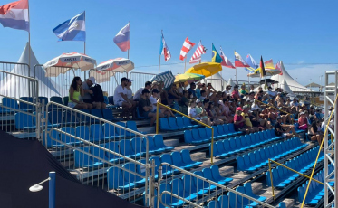 Beach Tennis: o público começou a chegar cedo