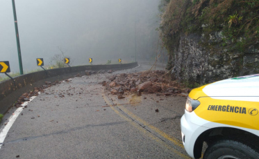 SC-390 interditada de novo na Serra do Rio do Rastro