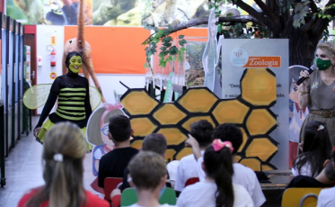 Alunos do Colégio Unesc são recepcionados pelo Museu de Zoologia