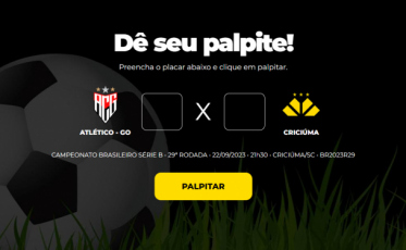 Atlético/GO x Criciúma: saiba quem ganhou o Bolão do Bistek