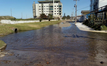 Ressaca no mar do Rincão