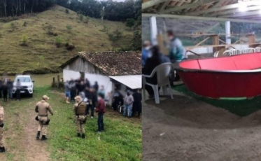 PM fecha rinha de galo com 38 animais em São Martinho